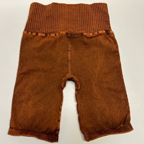 Free People Movement Bike Shorts NEW Women XS/S Good Karma‎ High Rise Amber - Picture 10 of 16